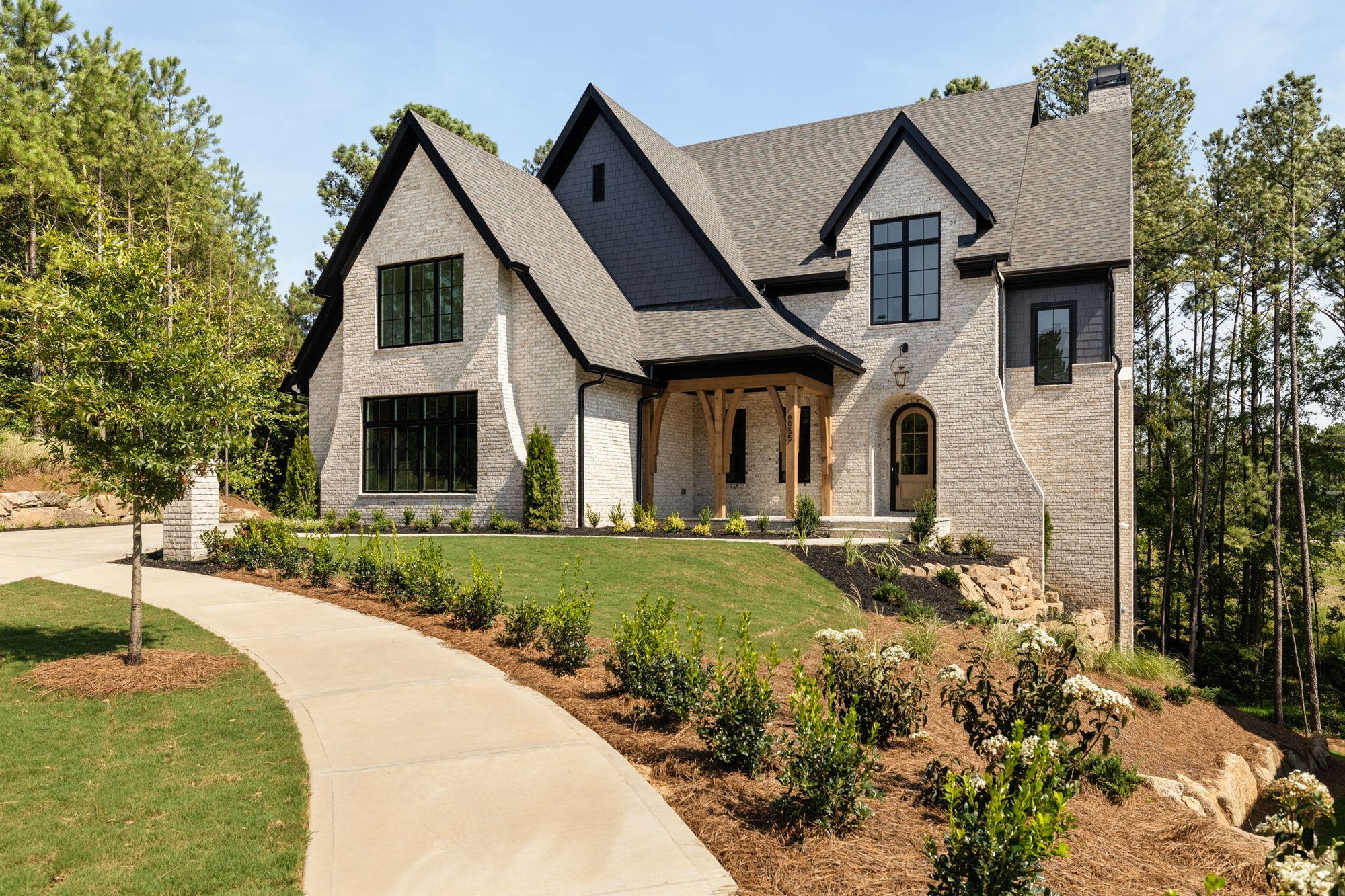 Front of New Build Community Home in Alpharetta