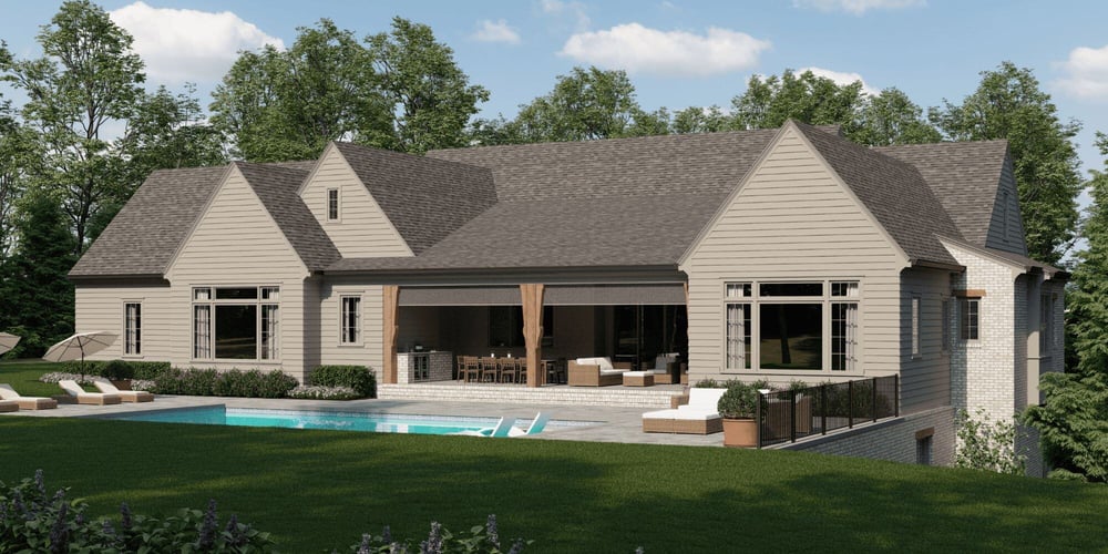 Architectural Rendering of New Custom Home in Atlanta