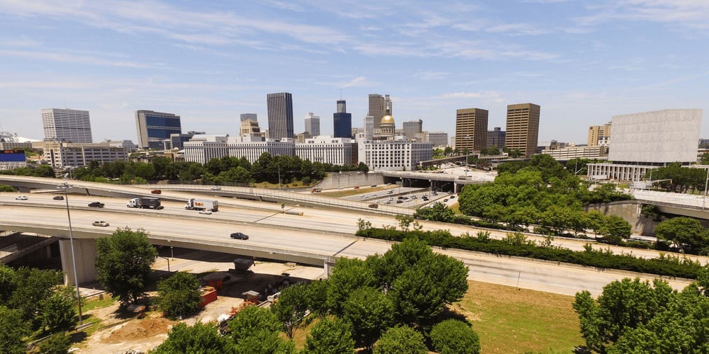 Stock Image of Highway Outside Atlanta