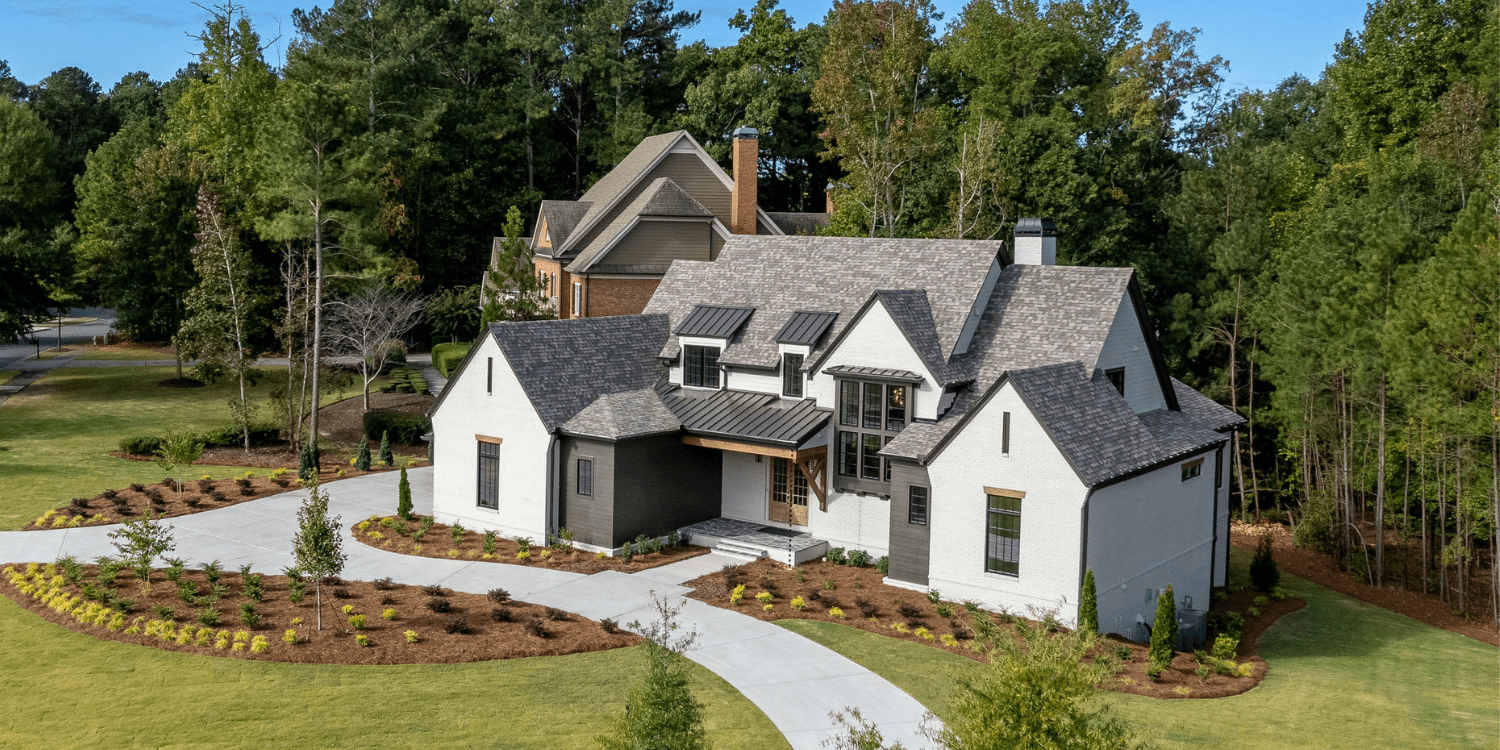 Exterior of Custom Home In North Atlanta Area