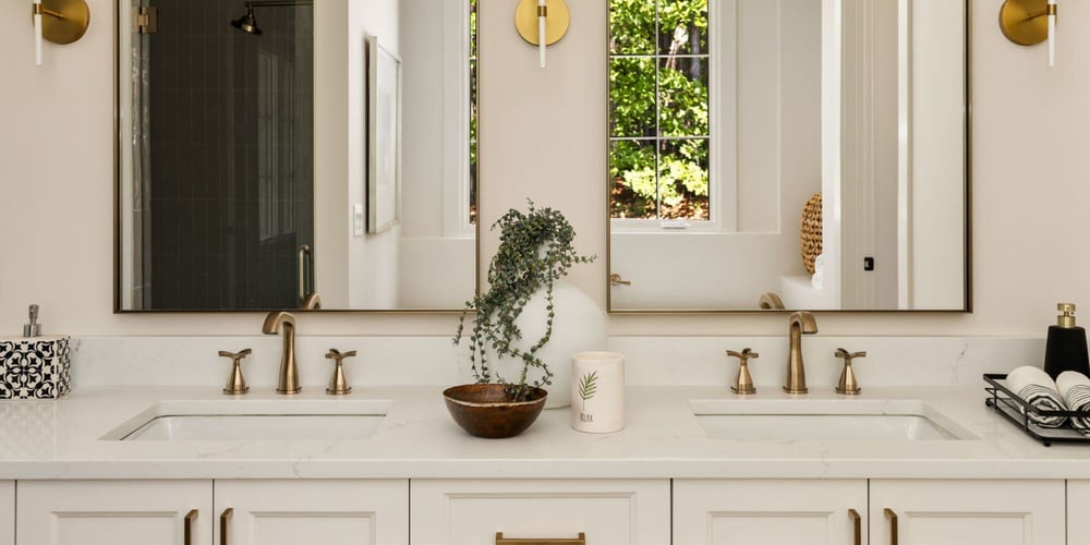 Bathroom Renovation with Double Vanity in San Antonio