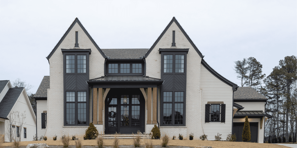 Exterior View of a New Construction Home Near Atlanta