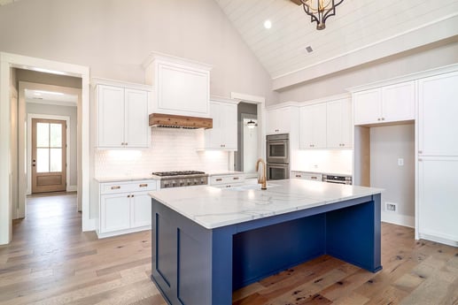 North metro atlanta modern custom kitchen with white countertops