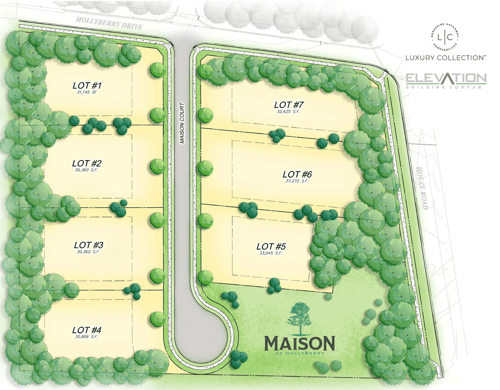 Site Map for Maison at Hollyberry 