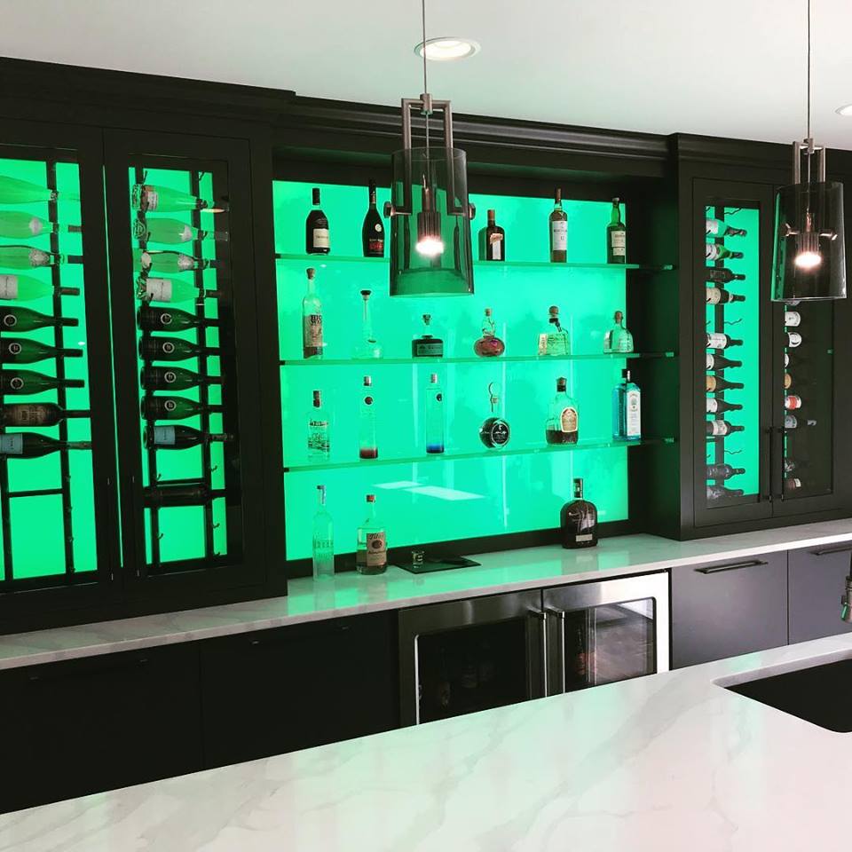 Backlit bar
